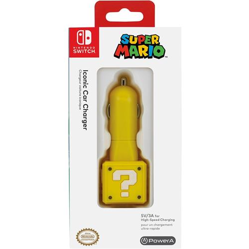 Carregador de Carro Nintendo Switch Super Mario Question Block