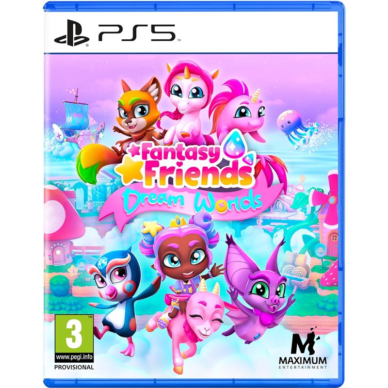 Jeu PS5 Fantasy Friends Dream Worlds - Neuf Sous Blister, PEGI 3, Aventure/plateforme