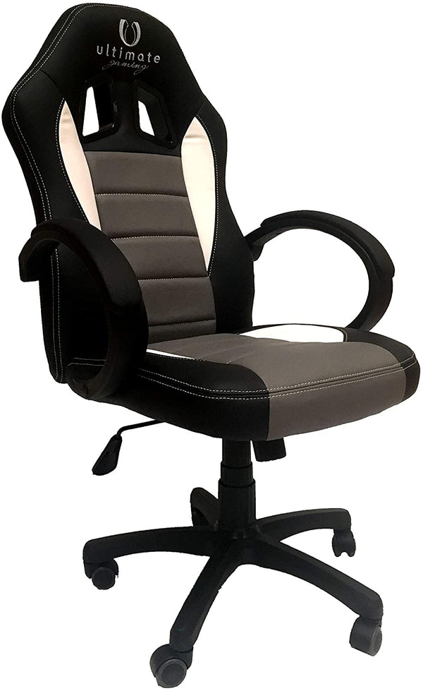 Cadeira Ultimate Gaming Taurus Preto,Cinzento,Branco