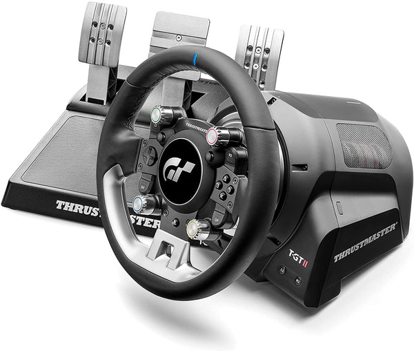 Volante Thrustmaster T-GT II Racing Wheel + Servo Base + Pedais (PS4/PS5/PC)
