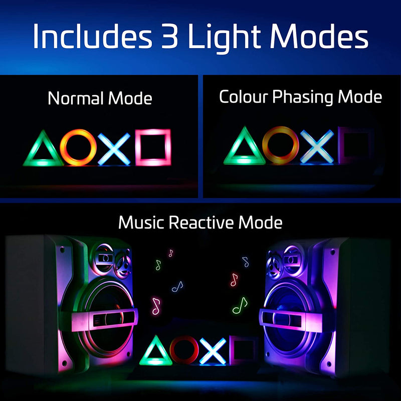 Candeeiro Paladone PlayStation Icons Light V2 Multicolor
