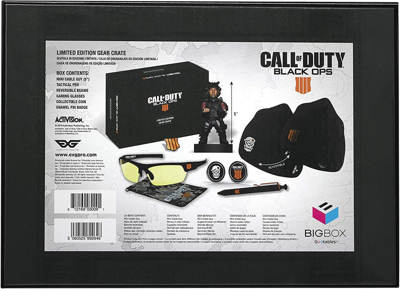 Big Box Call of Duty Black Ops 4 IV Limited Edition Gear Crate