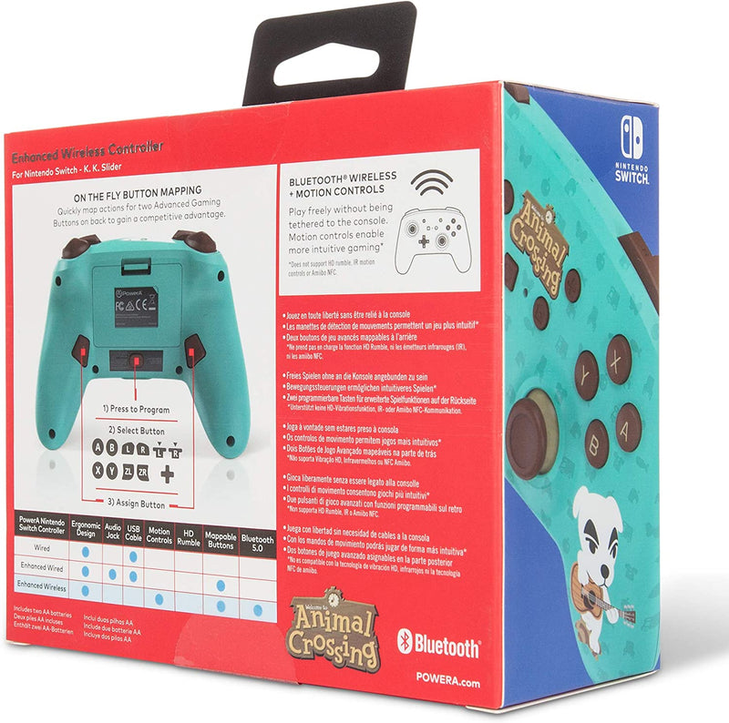 Comando PowerA Sem fios Animal Crossing KK Slider Nintendo Switch