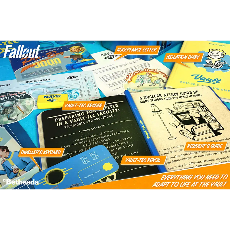 Kit de bienvenida del habitante del refugio de Fallout edición limitada