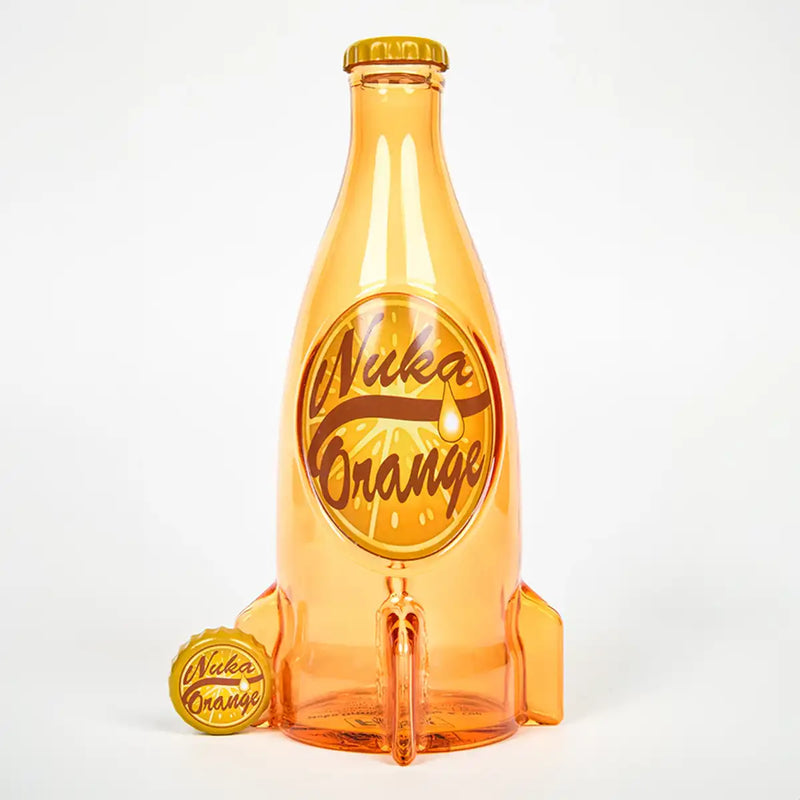 Bouteille et capsules orange Fallout Nuka Cola
