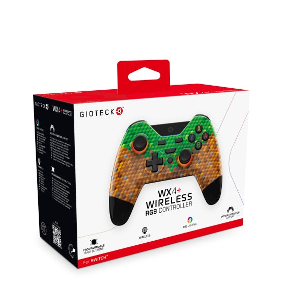 Controller LED wireless Gioteck WX-4 per Nintendo Switch Cubi