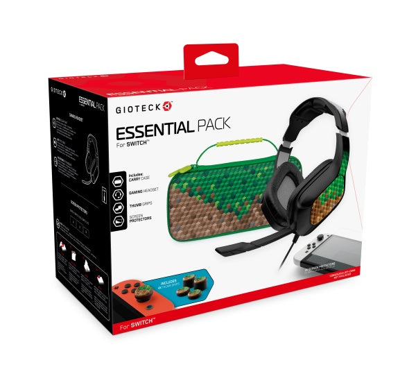 Bolsa + Auriculares Gioteck Essential Pack para Nintendo Switch