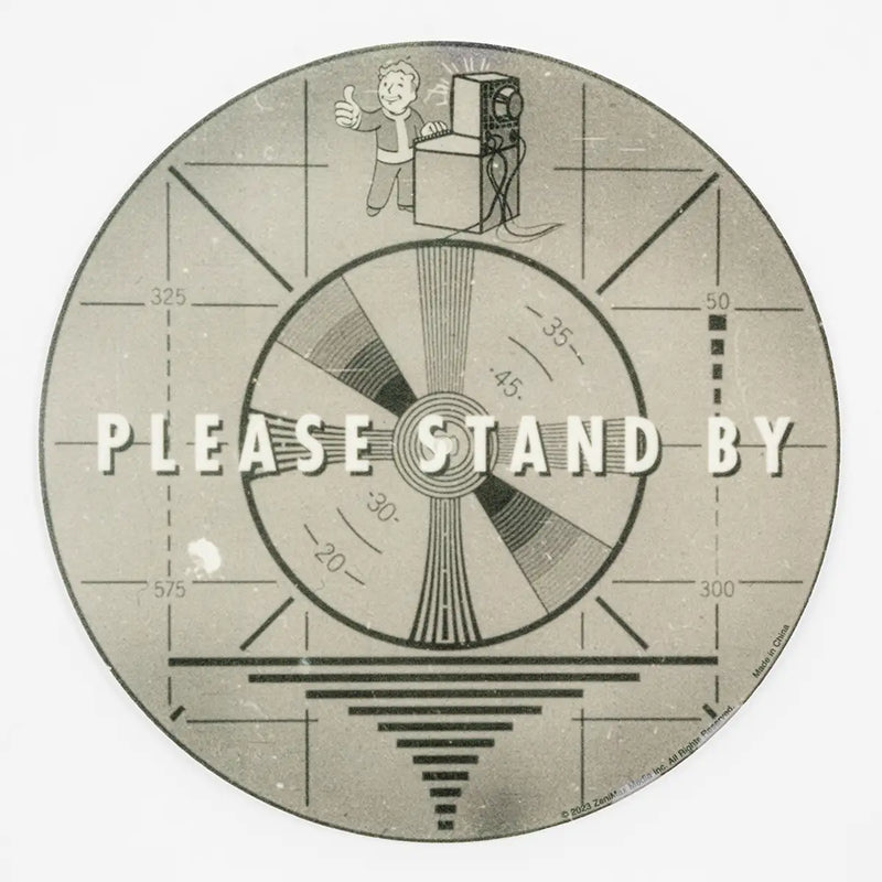 Fallout Bitte warten Sie auf Schallplatten-Slipmatte