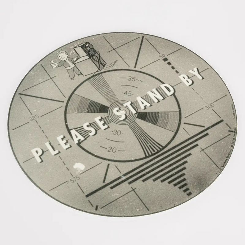 Fallout Bitte warten Sie auf Schallplatten-Slipmatte