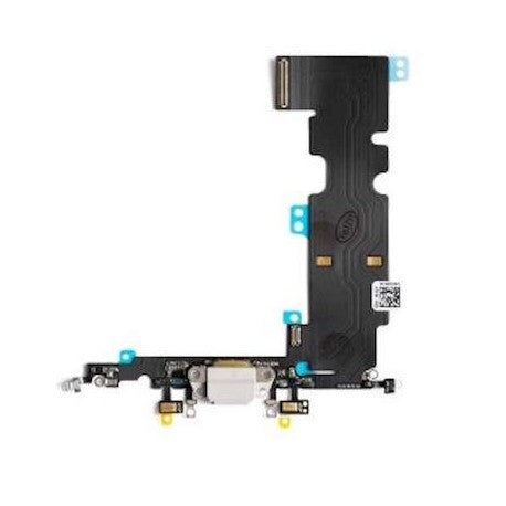 Flex Conector Carga iPhone 8 Blanco