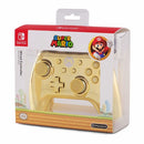Comando PowerA com fios Super Mario Chrome Gold Special Edition Nintendo Switch