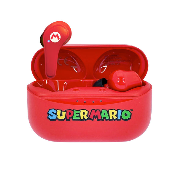 Auriculares Wireless OTL TWS Super Mario Vermelho