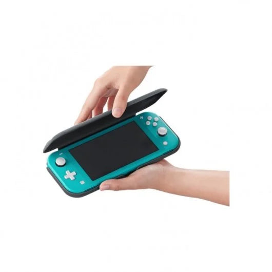 Étui pliable avec protecteur d'écran pour Nintendo Lite Gris