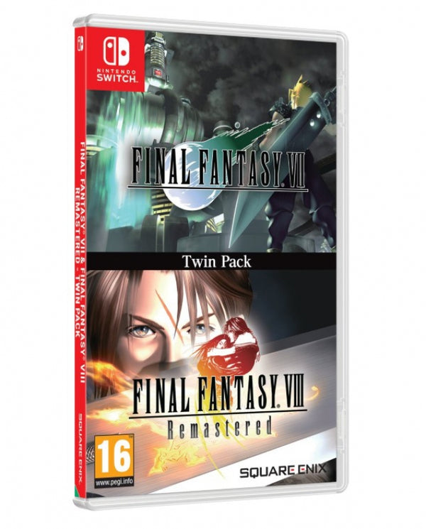 Jeu Final Fantasy VII &amp; VIII Remastered Twin Pack Nintendo Switch (Code in Box)