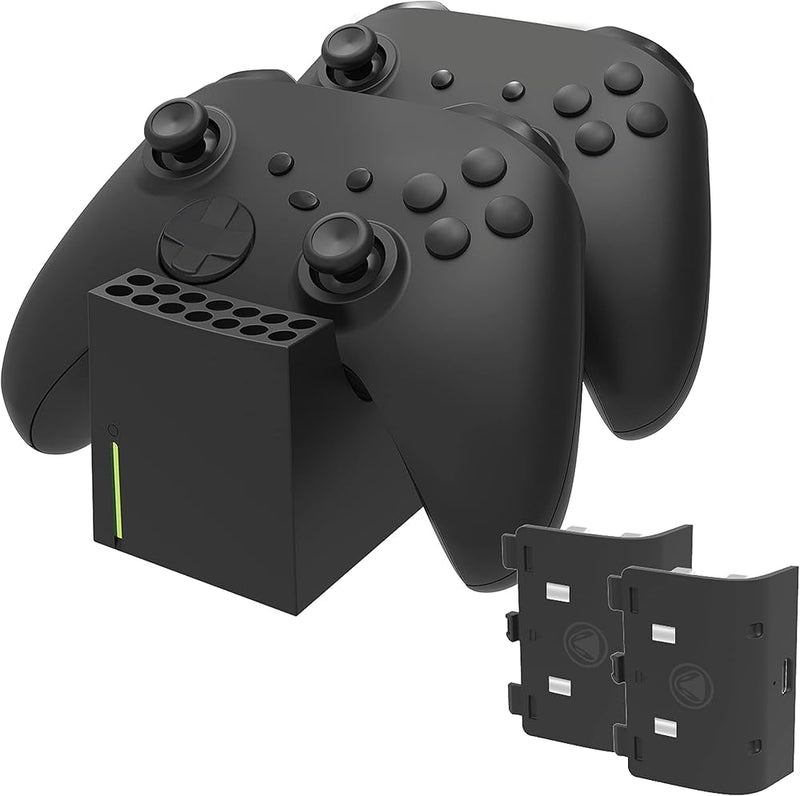 Caricabatterie doppio per controller Xbox Snakebyte Twincharge X nero