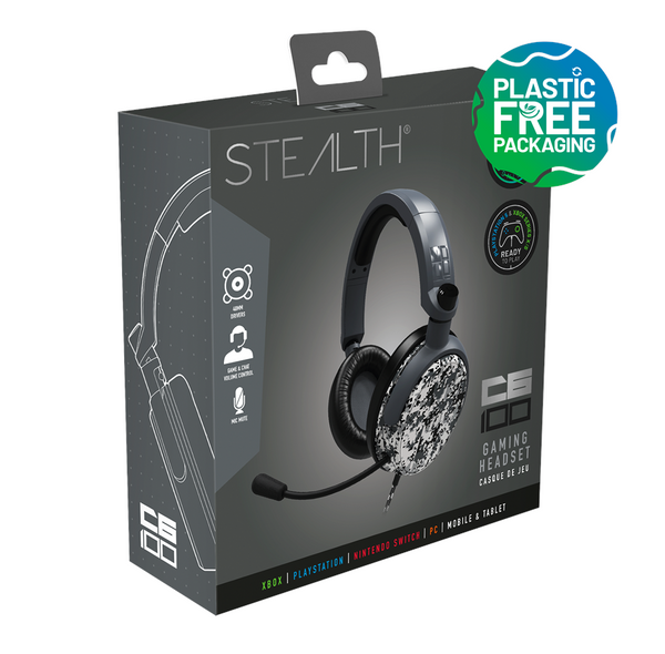 Wired Headphones Stealth C6-100 Camo Grey