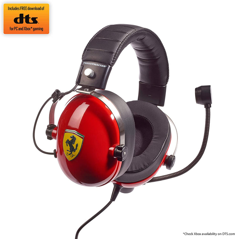 Auriculares Thrustmaster T.Racing Scuderia Ferrari Edition DTS - PS4/Xbox/PC