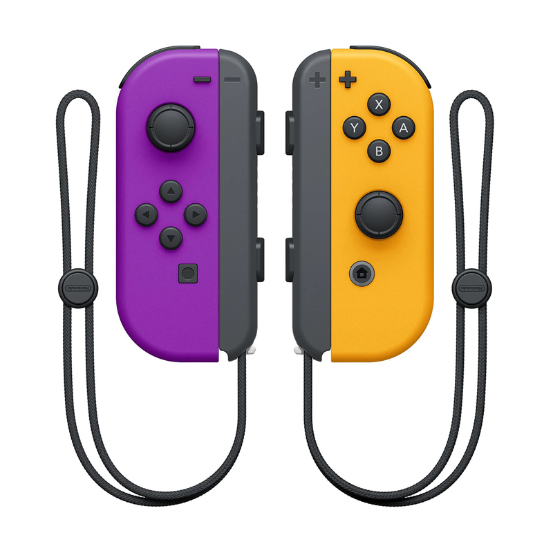 Joy-Con Controllers (Left/Right set) Neon Purple/Neon Orange Nintendo Switch