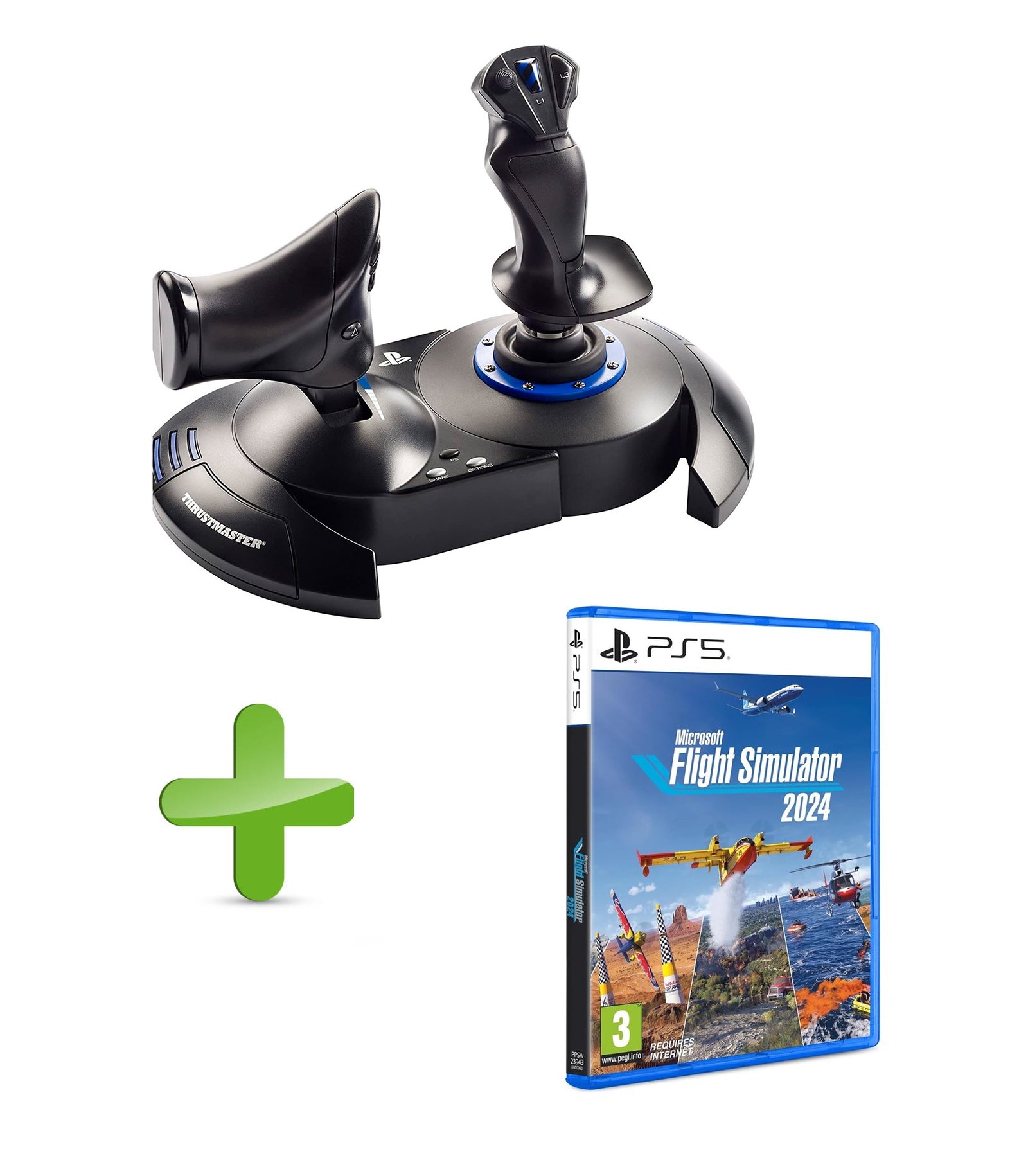 Joystick Thrustmaster T. Flight Hotas 4 + Microsoft Flight Simulator 2