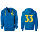 Felpa con cappuccio unisex con zip Fallout Vault 33