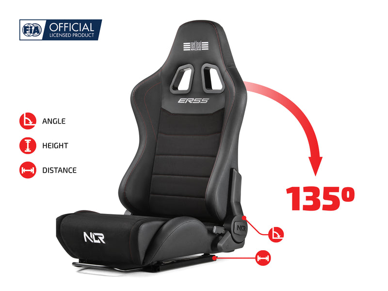 Next Level Racing ERS5 Elite Asiento Reclinable - Edición Cuero y Ante 