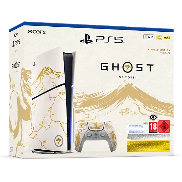 Playstation PS5 Slim Standard Console - Ghost of Yōtei - Gold Limited Edition