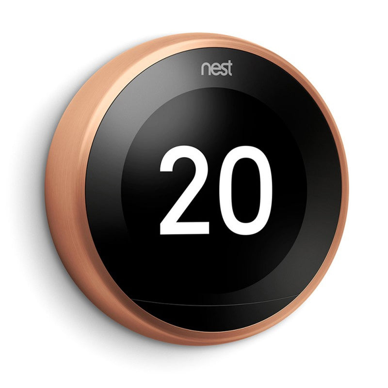 Thermostat intelligent Google Nest Learning Thermostat 3e génération Cuivre