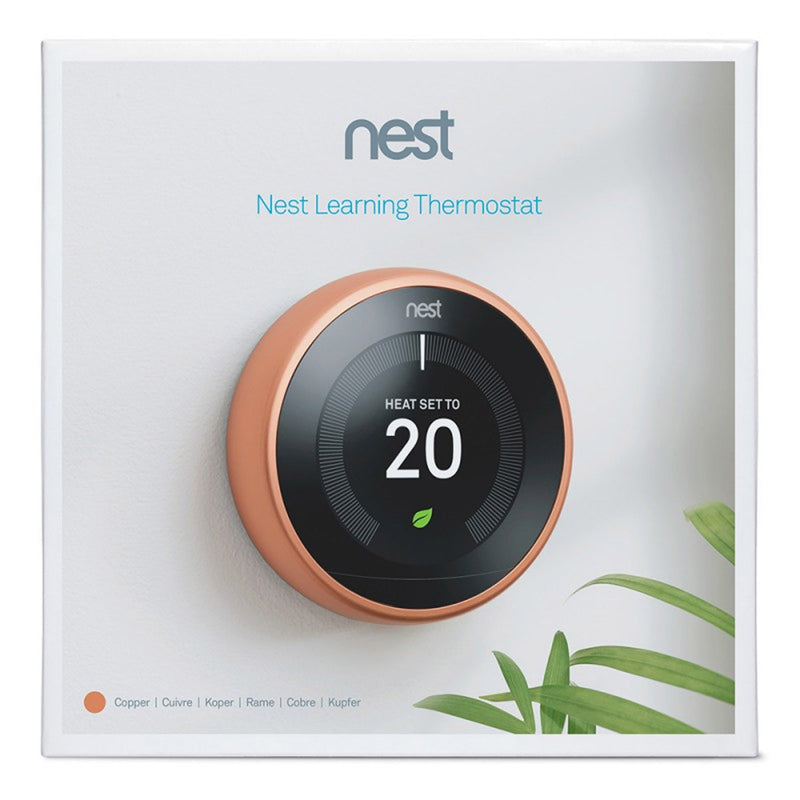 Google Nest Learning Thermostat Termostato intelligente in rame di terza generazione
