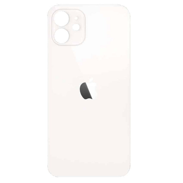 Cover posteriore in vetro per iPhone 12 bianca