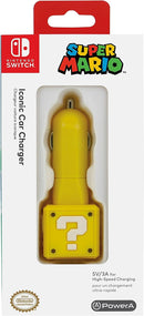 Cargador de coche Bloque de preguntas de Super Mario para Nintendo Switch