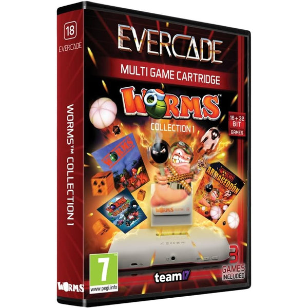 Cartouche Evercade - Collection Worms 1