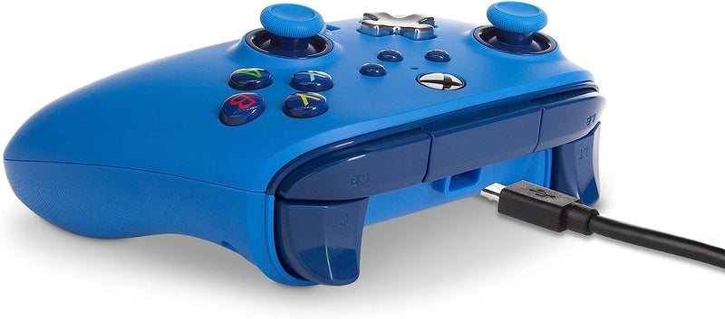 Kabelgebundener PowerA-Controller Blau (Xbox One/Serie X/S/PC)