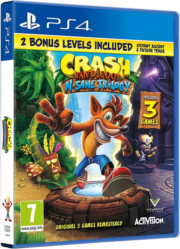 Jeu PS4 Crash Bandicoot N. Sane Trilogy