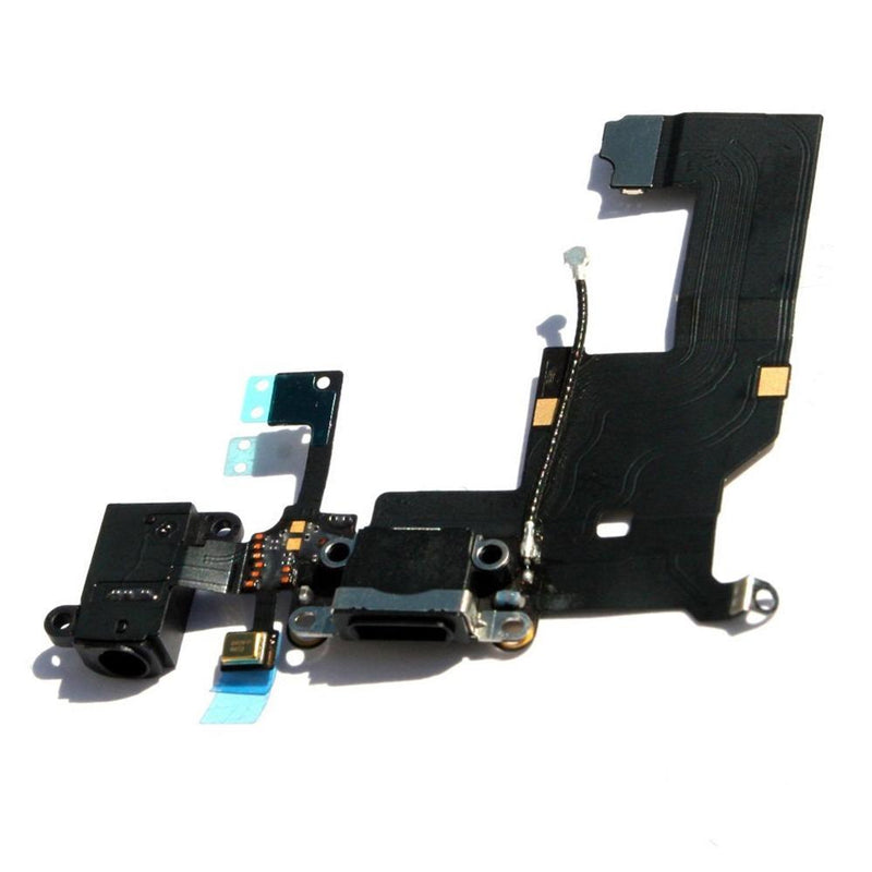 Flex Conector Carga iPhone 5S Negro