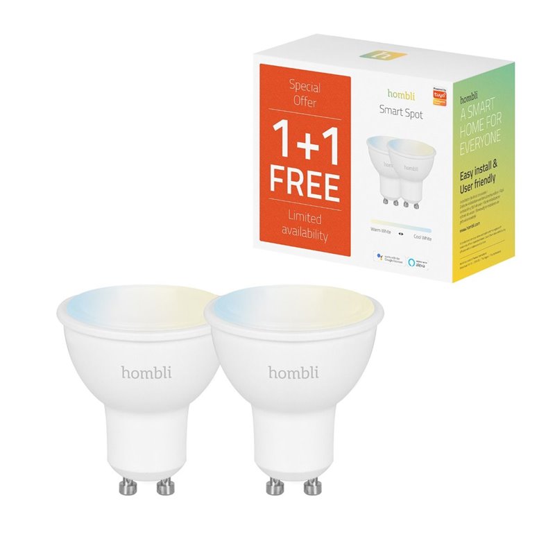 Faretto Smart CCT (pacchetto promozionale) - Hombli Smart Spot 4,5 W