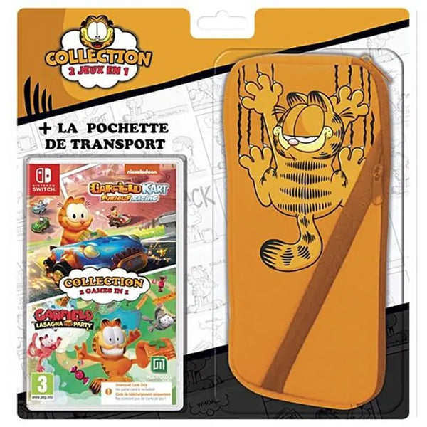 Bundle Garfield Kart: Furious Racing + Lasagna Party + Bolsa Nintendo Switch