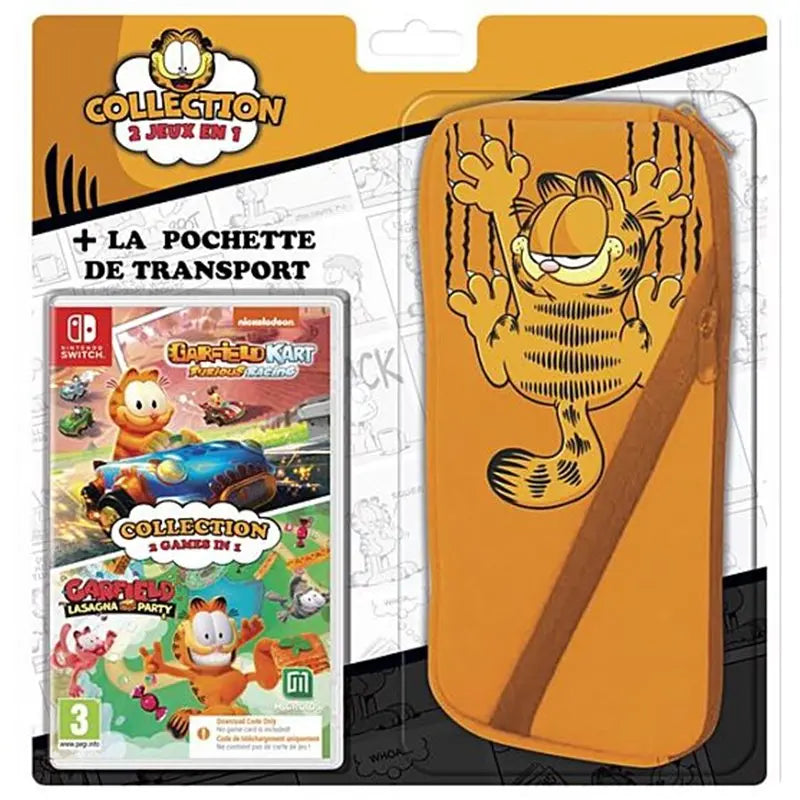 Pacchetto Garfield Kart: Furious Racing + Lasagna Party + Borsa Nintendo Switch