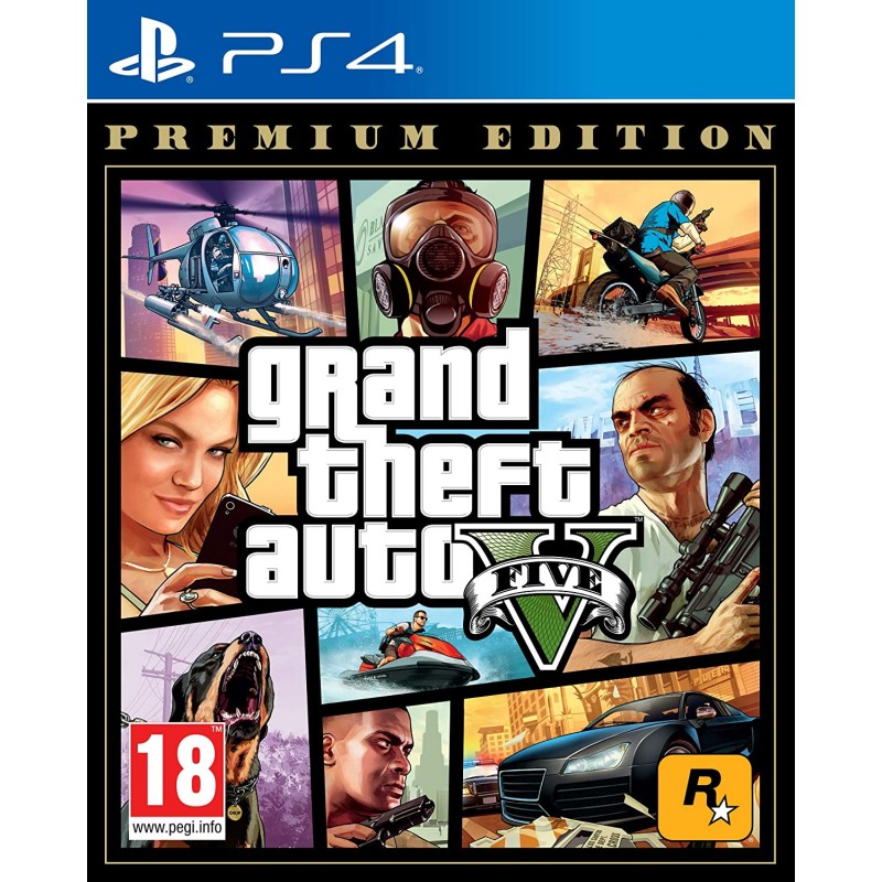 Gioco Grand Theft Auto V Premium Edition per PS4 [GTA V].