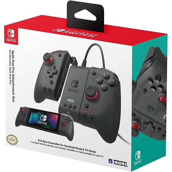 Ensemble d'accessoires Hori Split Pad Pro pour manette Nintendo Switch noire