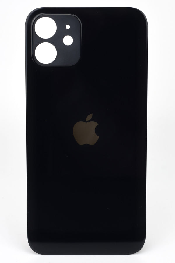 Glass back cover iphone 12 black