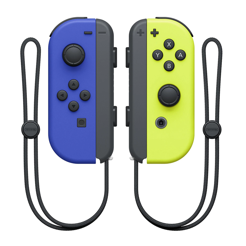 Manettes Joy-Con (ensemble gauche/droite) Bleu/Jaune fluo Nintendo Switch