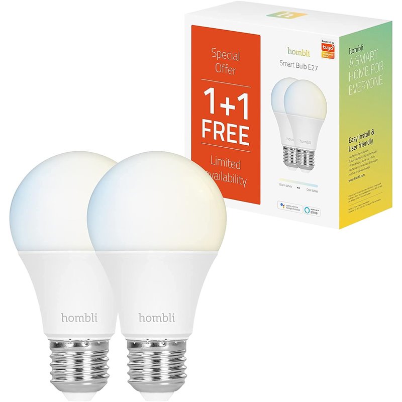 Lampadina Smart CCT (pacchetto promozionale) - Lampadina Smart Hombli E27