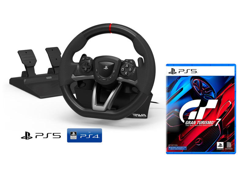 Hori RWA Apex Steering Wheel PS5/PS4/PC + Gran Turismo 7 PS5