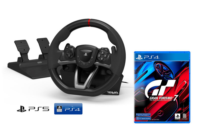 Hori RWA Apex Steering Wheel PS5/PS4/PC + Gran Turismo 7 PS4