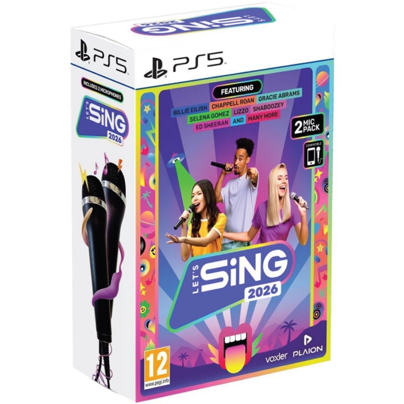 Let's Sing 2026 + 2 Microphones PS5
