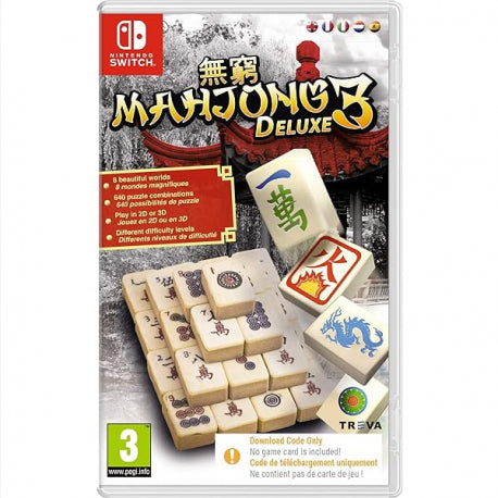 Mahjong Deluxe 3 Nintendo Switch Game (Code in Box)