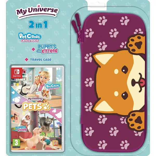 Pacchetto My Universe: Pets Edition - 2 giochi + borsa Nintendo Switch