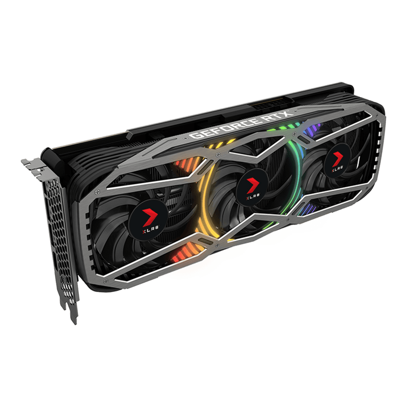 Carte graphique PNY GeForce RTX 3080 XLR8 Gaming REVEL EPIC-X RGB triple ventilateur LHR 10 Go GDDR6X