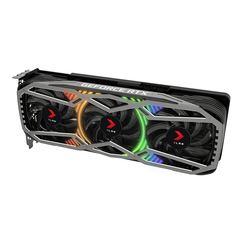 Carte graphique PNY GeForce RTX 3080 XLR8 Gaming REVEL EPIC-X RGB triple ventilateur LHR 10 Go GDDR6X