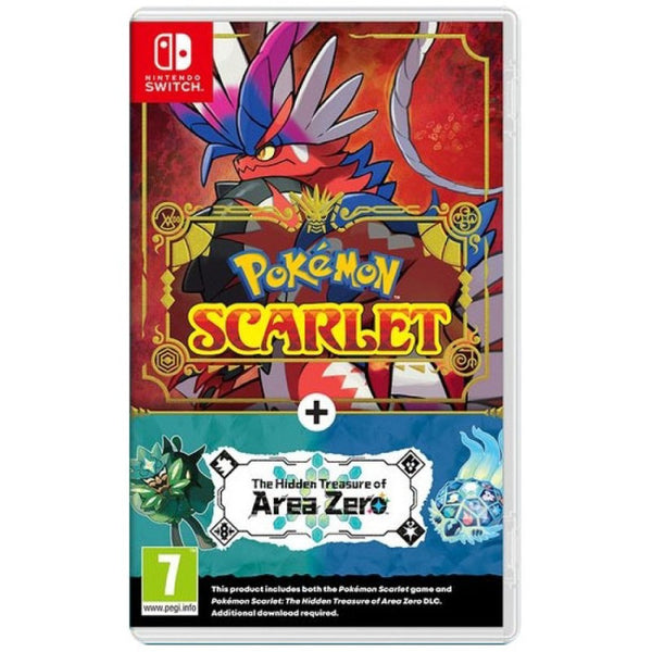 Jogo Pokémon Scarlet + DLC The Hidden Treasure of Area Zero Nintendo Switch